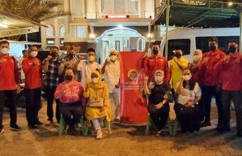 Binda Sumut Bekerjasama Pemko Medan Gelar Vaksinasi Malam Selepas Shalat Tarawih di Masjid Abidin