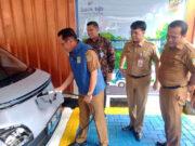 Stasiun Pengisian Kendaraan Listrik Diresmikan di Area Pemkab Bekasi