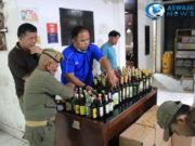 Jelang Nataru Kota Bandung, Satpol PP Amankan 608 Botol Minol dan 504 Obat Terlarang