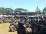 Apel Siaga 5000 Pasukan Banser Menjelang Pelantikan PCNU Brebes