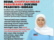 Gubernur Jatim Khofifah Resmi Nyatakan Dukung Prabowo-Gibran & Siap Jadi Jurkamnas