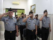 Kalapas Kelas IIA Jember dan Jajarannya Apel Kesiapan Pengamanan Idul Fitri