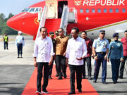 Danlanal Yogyakarta Sambut Kunker Presiden di Yogyakarta