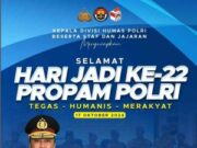 Kadiv Humas Polri Ucapkan Selamat di HUT ke-22 Propam Polri