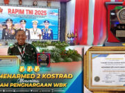 Danmenarmed 2 Kostrad Terima Piagam Penghargaan Satker Peraih WBK dalam Rapim TNI 2025