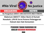 Pemasangan Stiker Bank di Rumah Nasabah, LPK-RI: Melanggar Hukum dan Hak Konsumen