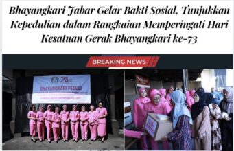 Bhayangkari Jabar Gelar Bakti Sosial dalam Rangkaian Memperingati Hari Kesatuan Gerak Bhayangkari ke-73