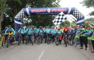 Dandim Abdya Lepas Event Gowes Jelajah Budi Padi Sigupai HUT RI ke-80