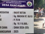 Pemdes Rancasari Realisasikan Pembangunan Rabat Beton Lewat Dana Desa Tahap II