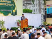 Khusyuk dan Silaturahmi, Polres Karawang Laksanakan Sholat Ied Berjamaah Serta Halal Bihalal Internal