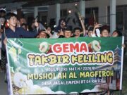 Sekretaris PD DMI Brebes Lepas Gema Takbir Keliling, Warga Jagalempeni Selatan Semarakkan Malam Kemenangan