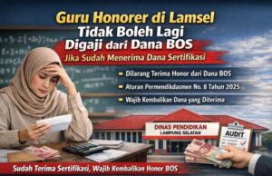 Guru Honorer Bersertifikasi Tak Lagi Boleh Terima Honor BOS, Dana Diminta Dikembalikan