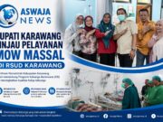 Bupati Karawang Tinjau Pelayanan MOW Massal di RSUD Karawang