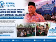 Kemenag Kabupaten Bandung Santuni 400 Anak Yatim dan Penyandang Disabilitas pada Lebaran Anak Yatim 1448 H