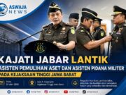 Kajati Jabar Lantik Asisten Pemulihan Aset dan Asisten Pidana Militer Baru
