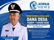 Monev Dana Desa Tahap I, Kecamatan Bangodua Evaluasi Realisasi Program di Desa Mulyasari
