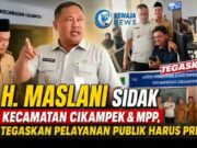 Pelayanan Kecamatan Cikampek dan MPP Disidak Wakil Bupati Maslani