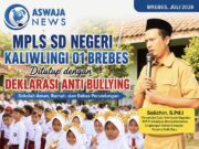 MPLS SD Negeri Kaliwlingi 01 Brebes Ditutup dengan Deklarasi Anti Bullying