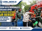 Kodim 0616/Indramayu dan BPBD Salurkan 10.000 Liter Air Bersih untuk Warga Terdampak Kekeringan di Krangkeng