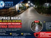 Aspirasi Warga Gang Asem Desa Juntinyuat Terealisasi Lewat Perjuangan Dewan Suhendri
