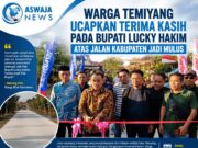 Warga Temiyang Ucapkan Terima Kasih kepada Bupati Lucky Hakim, Jalan Kabupaten Kini Mulus