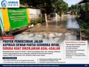 Proyek Pengecoran Jalan Aspirasi Dewan Gerindra Irfan Diduga Dikerjakan Tidak Sesuai Standar, Warga Minta Audit Teknis