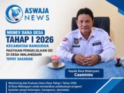 Monev Dana Desa Tahap I 2026, Kecamatan Bangodua Pastikan Pengelolaan DD di Desa Malangsari Tepat Sasaran