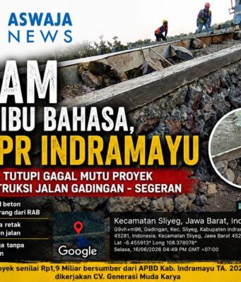 Diam Seribu Bahasa, PUPR Indramayu Diduga Tutupi Dugaan Gagal Mutu Proyek Rekonstruksi Jalan Gadingan–Segeran