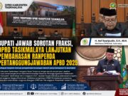 Bupati Jawab Sorotan Fraksi, DPRD Tasikmalaya Lanjutkan Pembahasan Ranperda Pertanggungjawaban APBD 2025