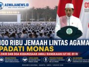 100 Ribu Jamaah Lintas Agama Padati Monas, Zikir dan Doa Kebangsaan Awali Rangkaian HUT ke-81 RI