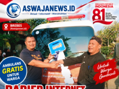 Karnaval HUT RI ke-81 Kelurahan Gandasuli Brebes Meriah, Ambulans Gratis Diserahkan untuk Warga