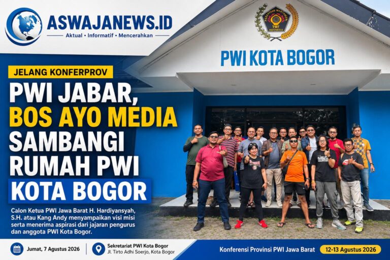Jelang Konferprov PWI Jabar, Bos Ayo Media Sambangi Rumah PWI Kota Bogor