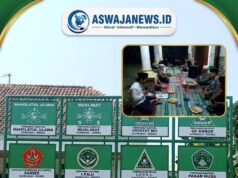 Pengurus Ranting NU Gandasuli Ngumpul Bareng, Sukses Pasang Plang NU dan Banom