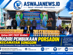 Ketua FKDT Brebes Bakar Semangat Kafilah PORSADIN Songgom